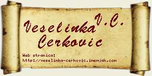 Veselinka Čerković vizit kartica